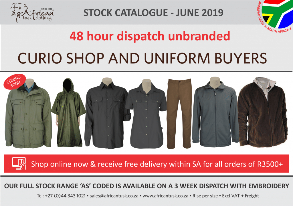 Stock Catalogue - June 2019 Front page