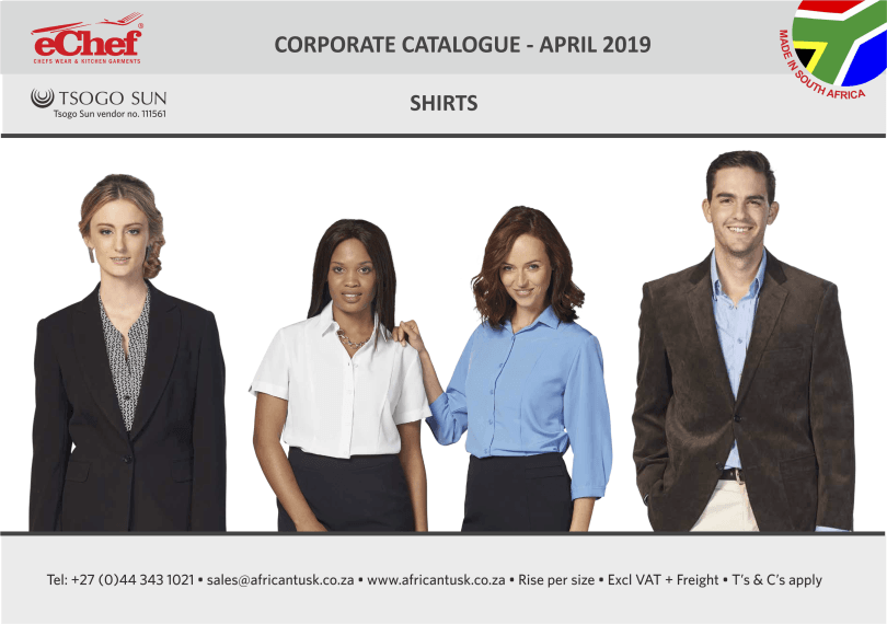 Download African Tusk Clothing, Afri Uniform & Chef and eChef