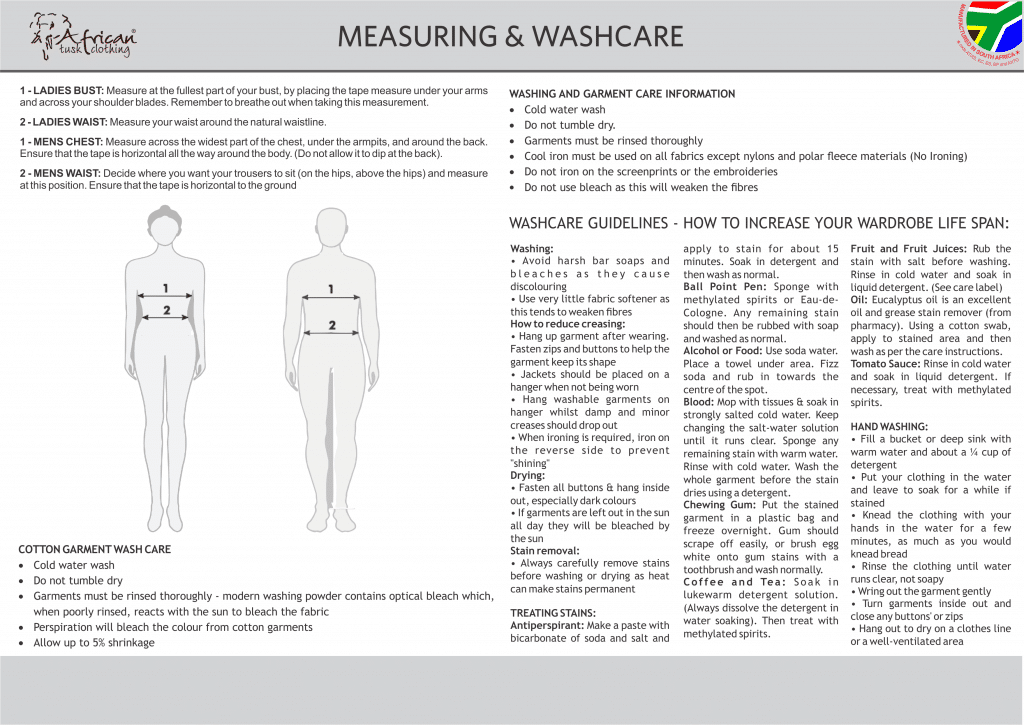 CORE MEASURING AND WASHCARE APRIL 2019
